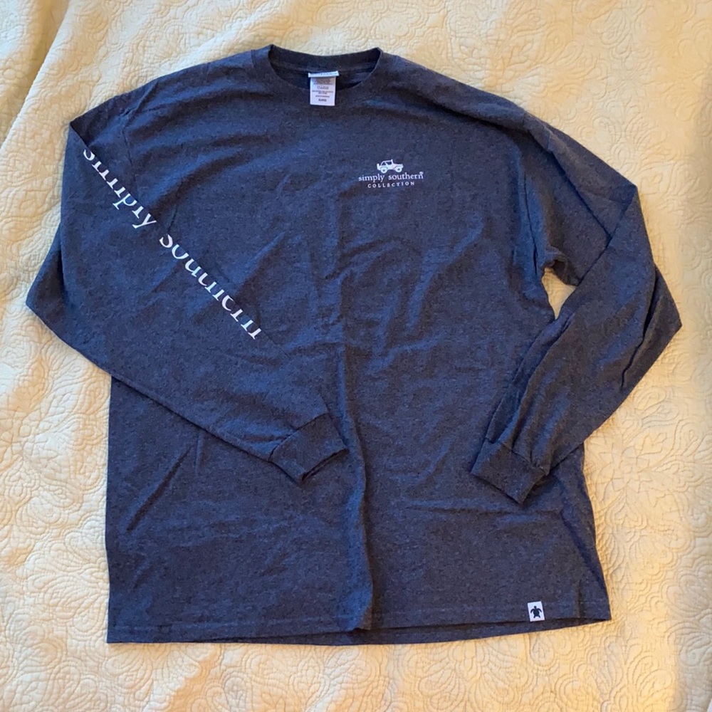 Long Sleeve, Simply Southern Grey T-shirt